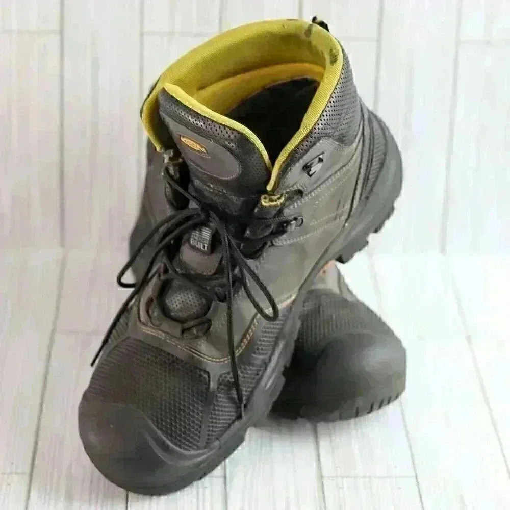 KEEN Utility Size 15D Portland Waterproof Carbon Toe Work Boots for Men